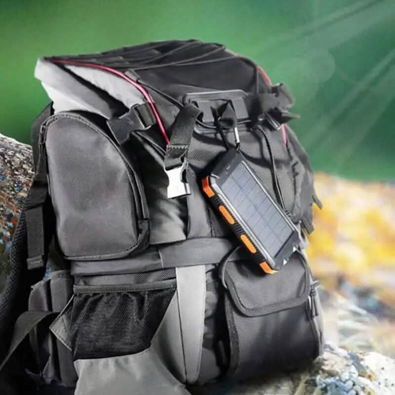 10000mAh Solar Power Bank with Flashlight