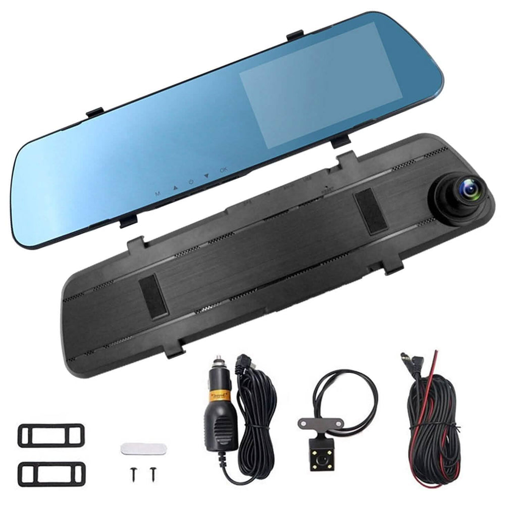 1080P Car DVR 4.3inches Dash Cam with 140° Angle Loop Recording