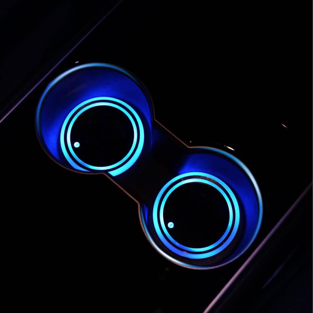2-Pack: LED Light-Up Car Cup Coasters