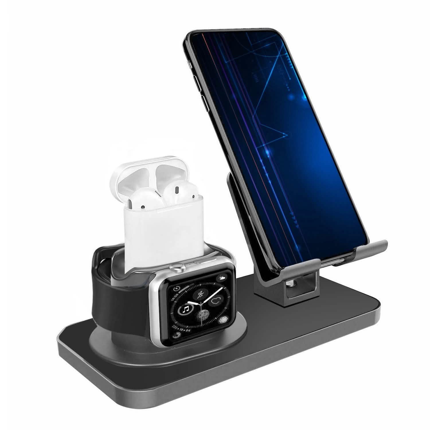 3-in-1 Charging Dock Station Phone Charger Stand Holder
