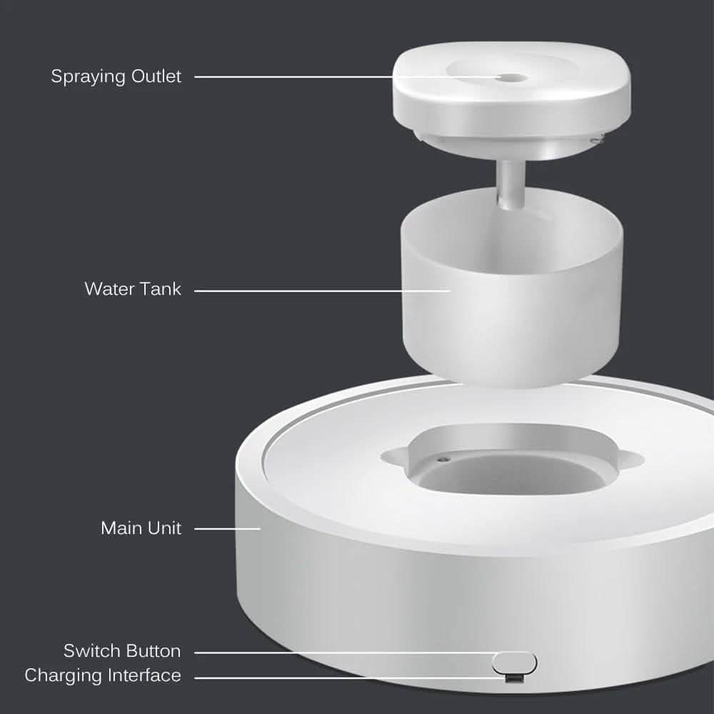 4-in-1 Movable Air Purifier Humidifier Ultraviolet Cleaner Aroma Diffuser