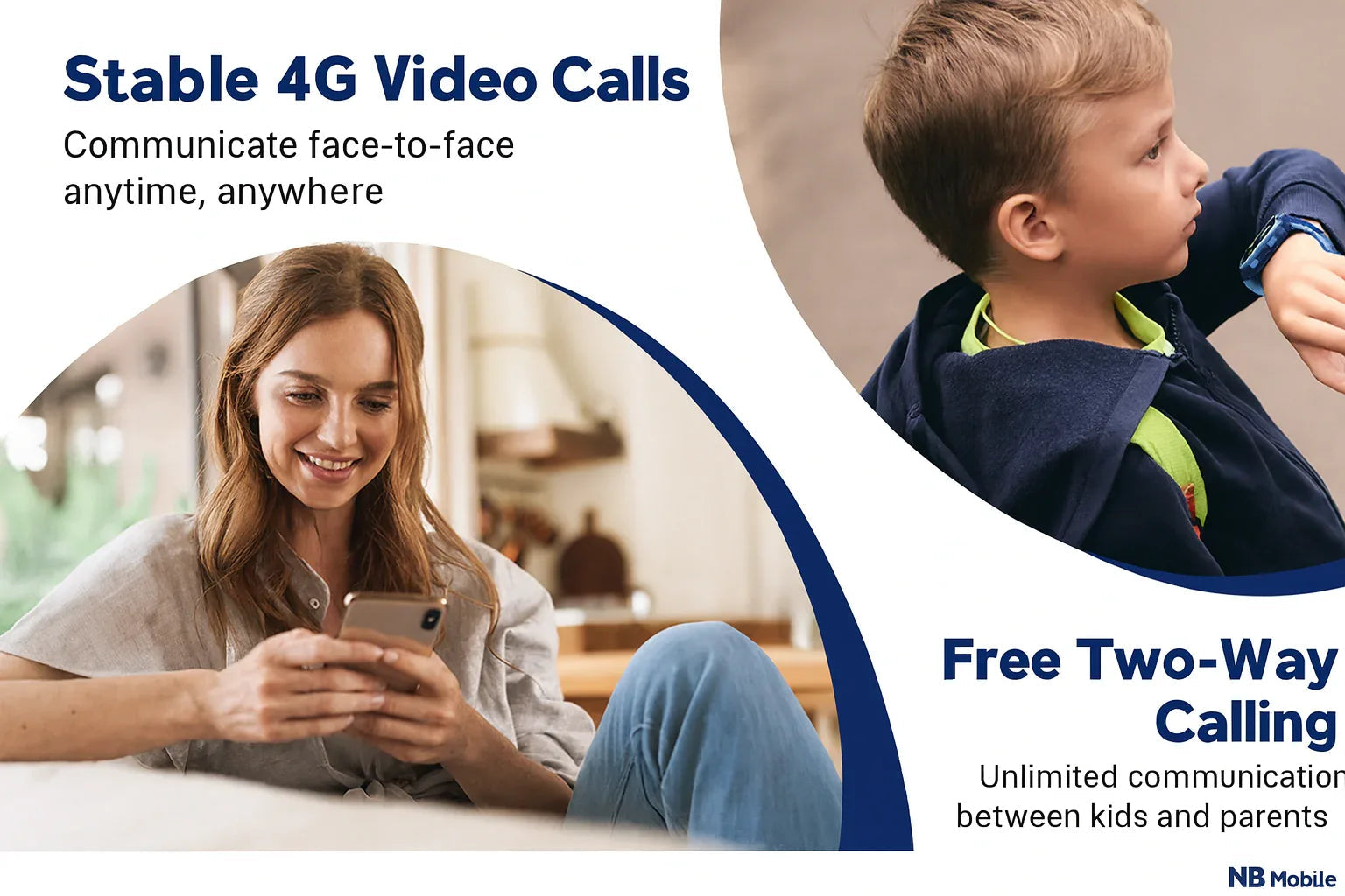 4G Android Kids Smartwatch with SIM Card, GPS + WiFi + LBS Tracker,