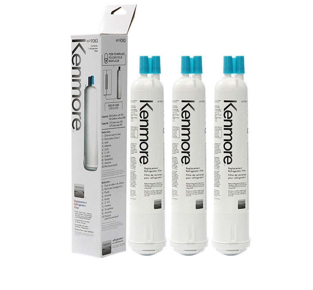 3 Pack Kenmore 9083 Refrigerator Water Filter