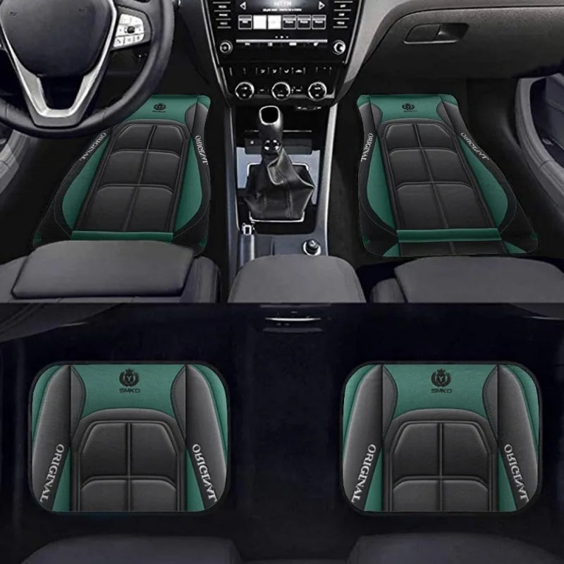 4pcs Y Car Floor Mats - Rug Pads with Non-Slip Backing, Washable, Universal Fit Car Protection Pad Auto Interior Accessories