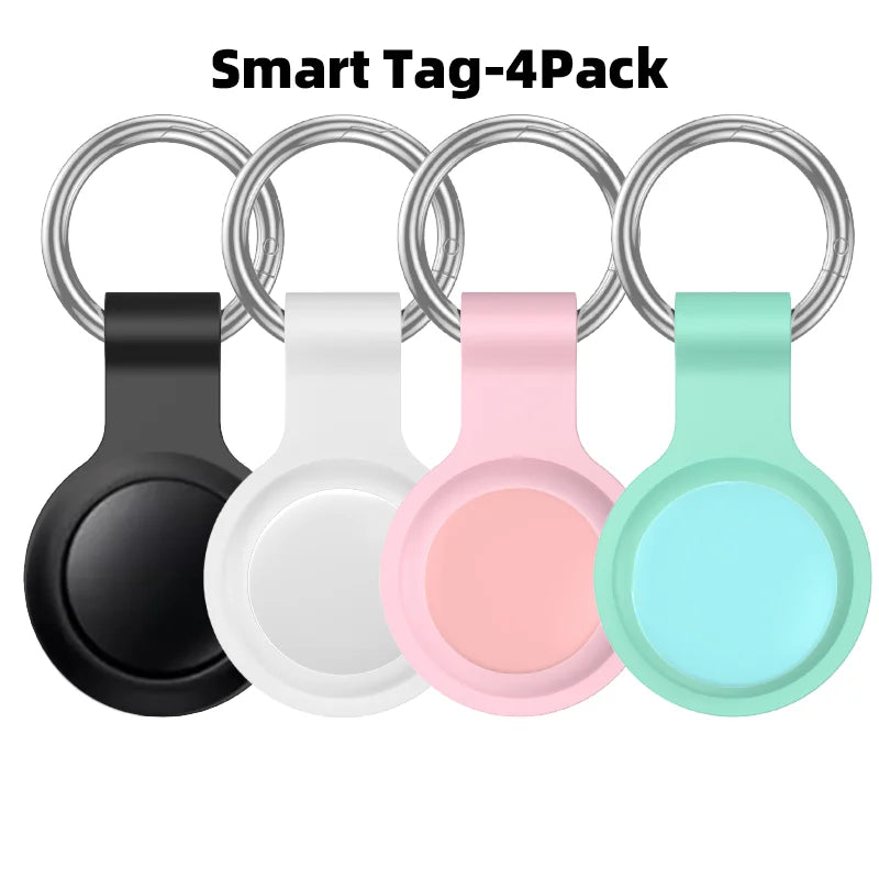 4 Pack Bluetooth GPS Tracker Smart Tag for Luggage Backpack Find My App