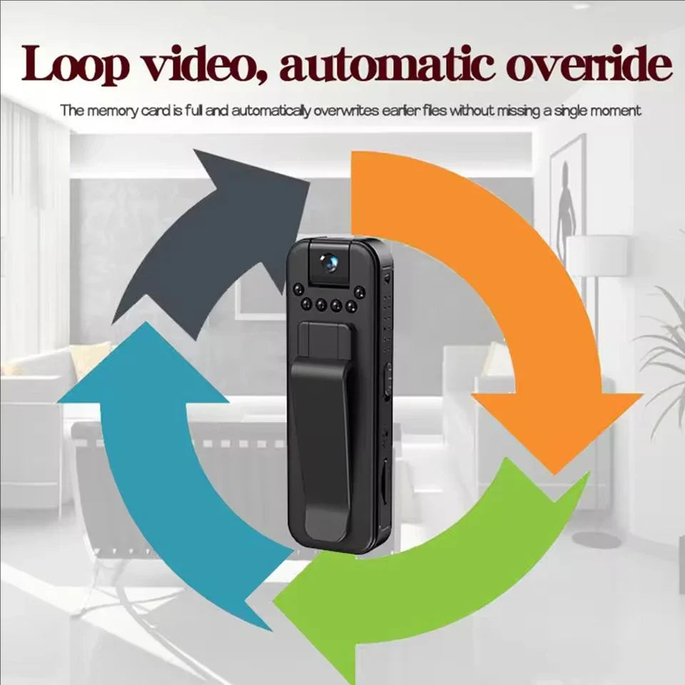 1080P HD Mini Camera – Portable Digital Video Recorder with Night Vision & Infrared