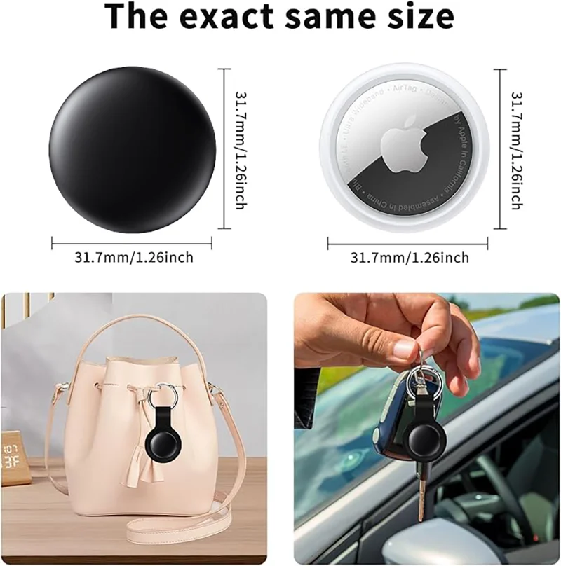 4 Pack Bluetooth GPS Tracker Smart Tag for Luggage Backpack Find My App