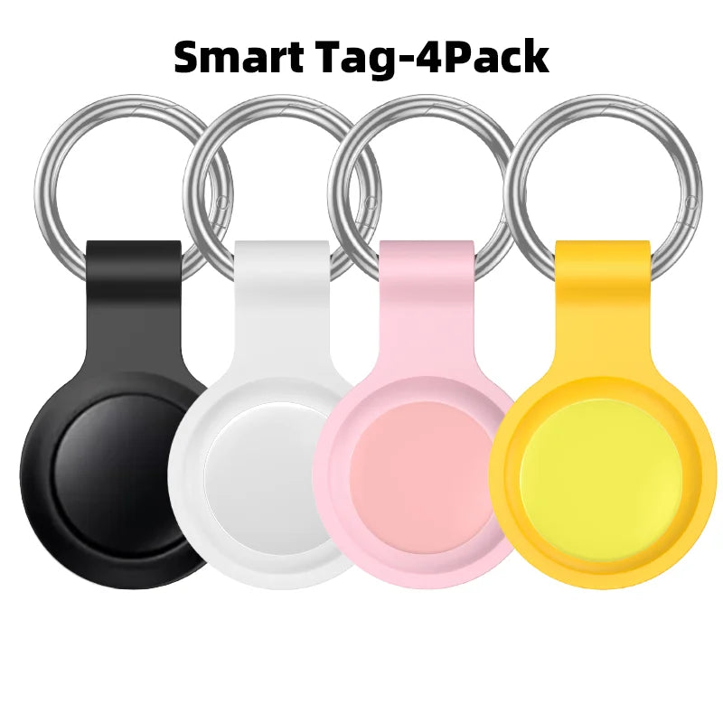 4 Pack Bluetooth GPS Tracker Smart Tag for Luggage Backpack Find My App