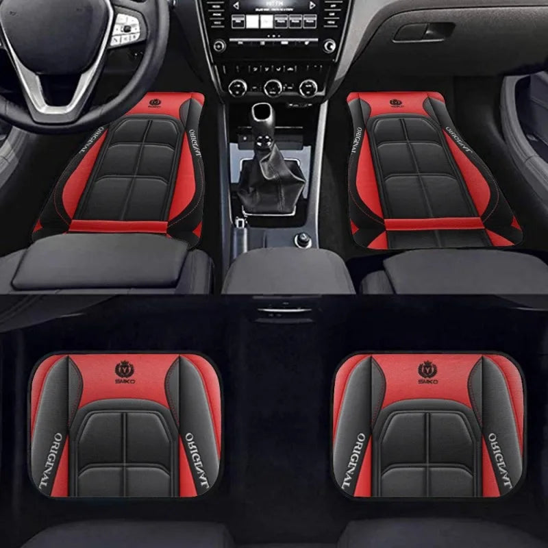 4pcs Y Car Floor Mats - Rug Pads with Non-Slip Backing, Washable, Universal Fit Car Protection Pad Auto Interior Accessories