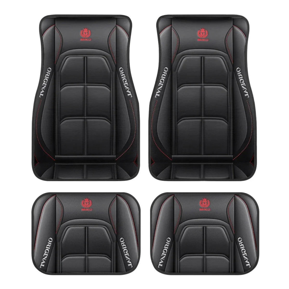 4pcs Y Car Floor Mats - Rug Pads with Non-Slip Backing, Washable, Universal Fit Car Protection Pad Auto Interior Accessories