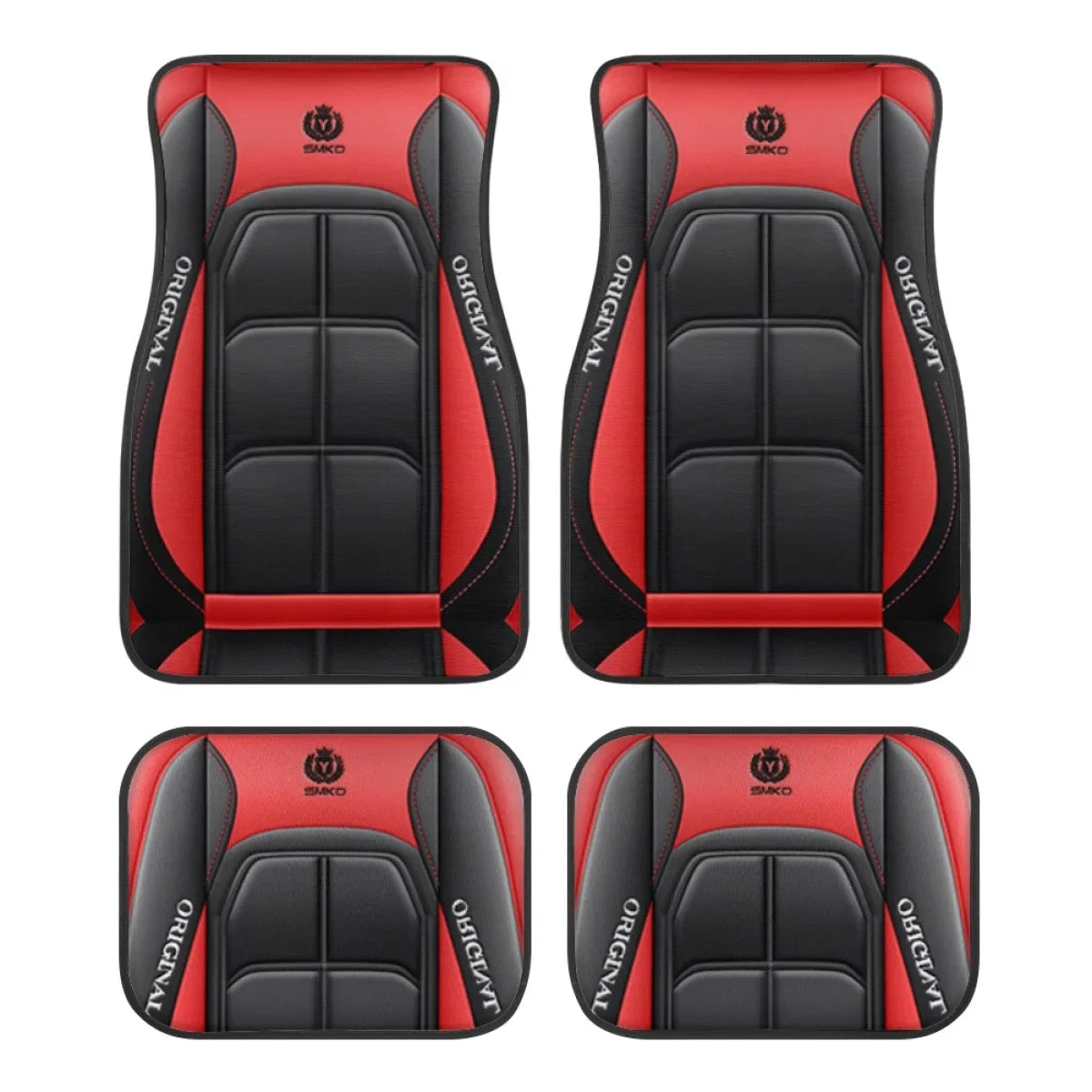 4pcs Y Car Floor Mats - Rug Pads with Non-Slip Backing, Washable, Universal Fit Car Protection Pad Auto Interior Accessories