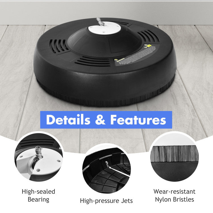 16" Pressure Washer with 2 Nozzles & Quick-Connect Wands