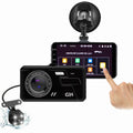 1080P Dual Dash Cam Front & Rear Camera 4" LCD Wide Angle Car DVR