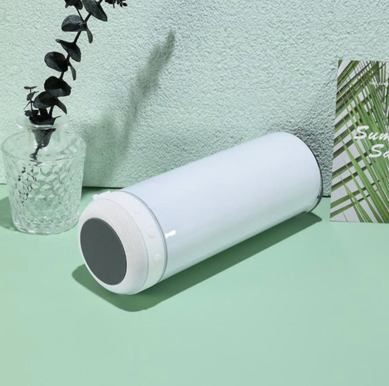 20oz Sublimation Bluetooth speaker tumbler. Music Tumblers W/ Lid, Speaker & Straw