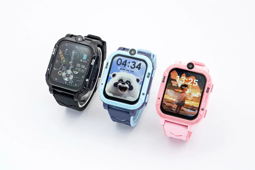 4G Android Kids Smartwatch with SIM Card, GPS + WiFi + LBS Tracker,