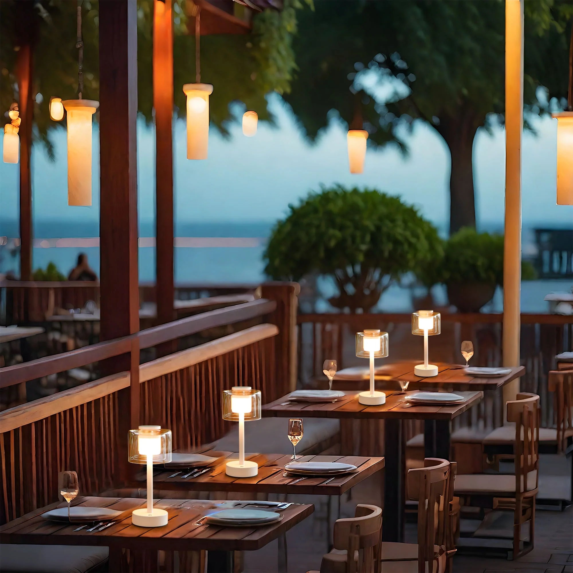 11" H 3-Way Dimmable Rechargeable Lamp